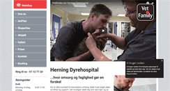 Desktop Screenshot of herningdyrehospital.dk